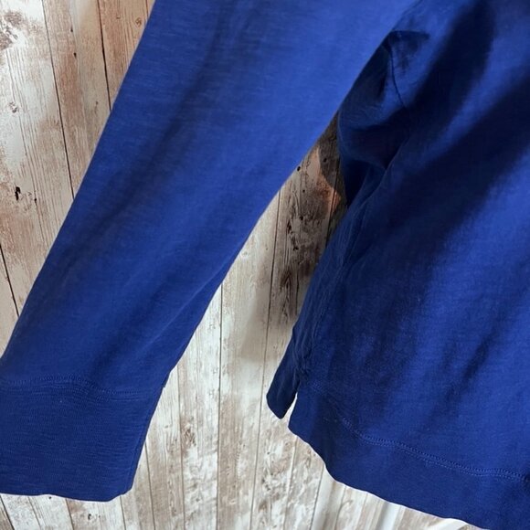 Women's J. Crew Blue Long Sleeve Shirt size Large - Picture 3 of 5